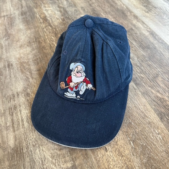 Disney Golf Collection “Grumpy” Navy Blue Baseball Cap Hat - Picture 1 of 6